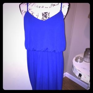 Vivid blue floor length maxi dress 12/14